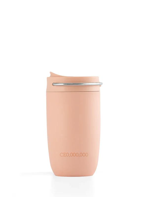 Puodelis ROSÉ su graviravimu "CE0,000,000"