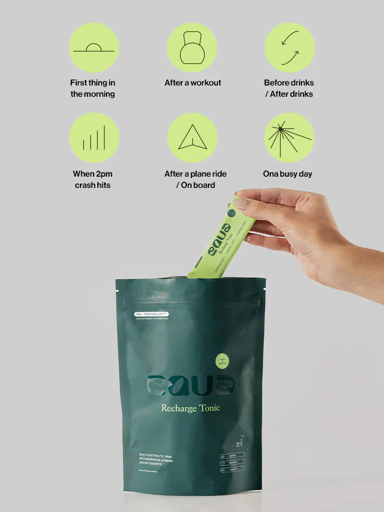 Žalios arbatos ir citrinų skonio elektrolitų ir stiklinės rinkinys "Green Tea"