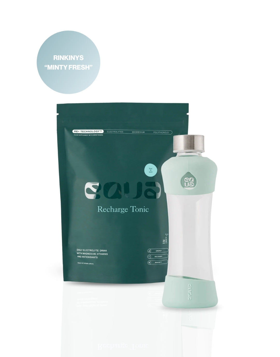 Elektrolitų ir gertuvės rinkinys "Minty Fresh"