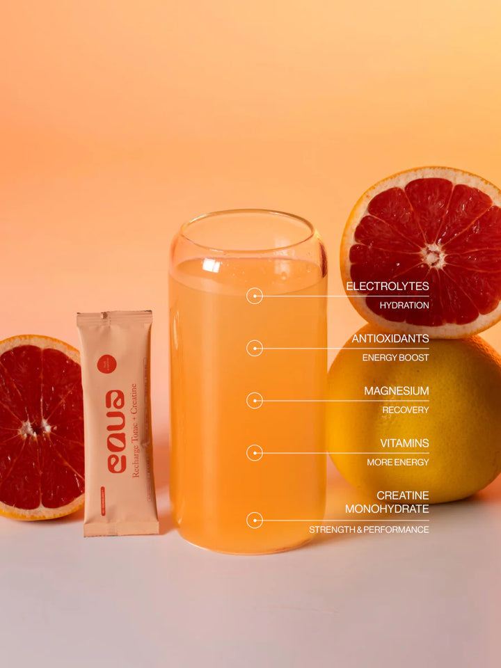 Greipfrutų skonio elektrolitų gėrimas + Kreatinas