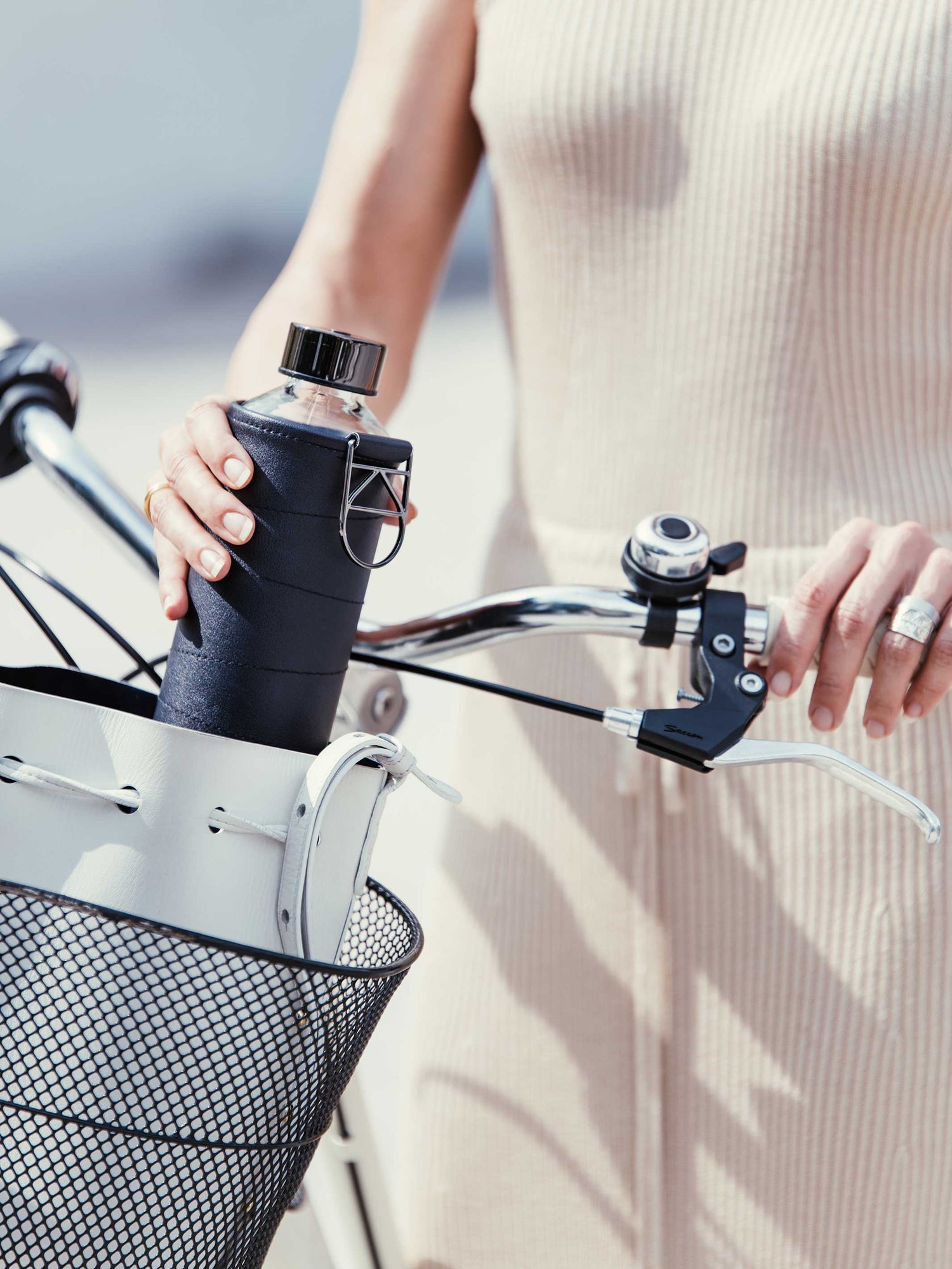 Glass drinking cup GRAPHITE 